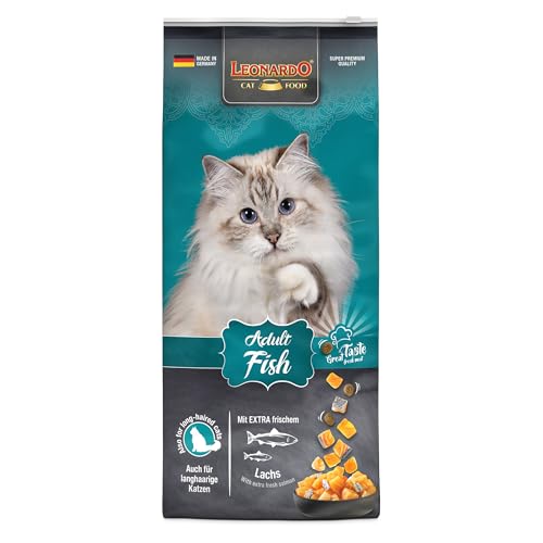 LEONARDO Adult Fish [15kg] Katzenfutter | Trockenfutter für Katzen | Alleinfuttermittel für ausgewachsene Katzen Aller Rassen ab 1 Jahr von Leonardo