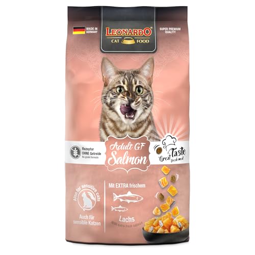 LEONARDO Adult GF Salmon für Katzen, 300g, glutenfrei mit Amaranth, hochwertiger Lachs, Alleinfutter, Made in Germany von Leonardo