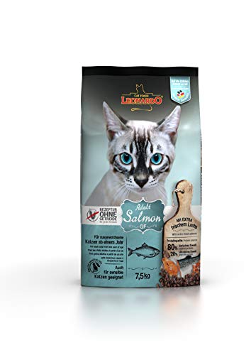 Leonardo Adult GF Salmon [7,5kg] Katzenfutter | Getreidefreies Trockenfutter für Katzen | Alleinfuttermittel für ausgewachsene Katzen Aller Rassen ab 1 Jahr von Leonardo