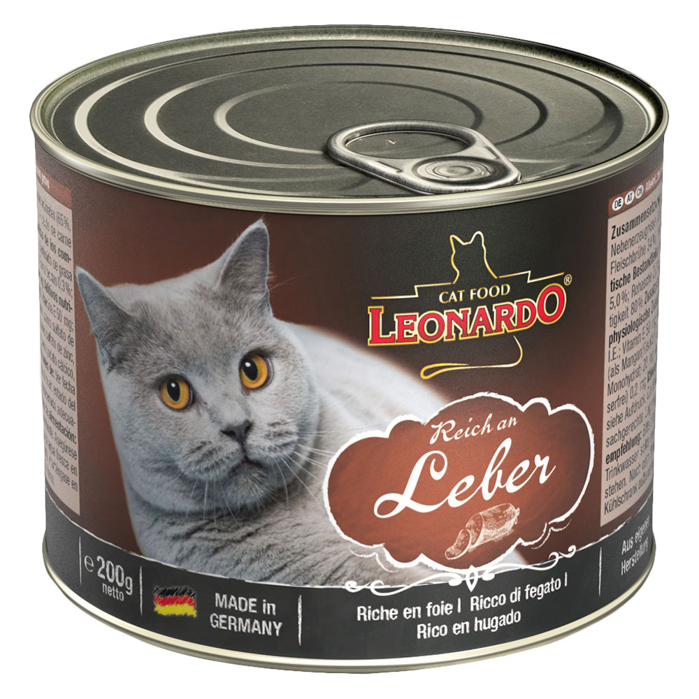 Leonardo Katzenfutter All Meat 6 x 200 g - Reich an Leber von Leonardo