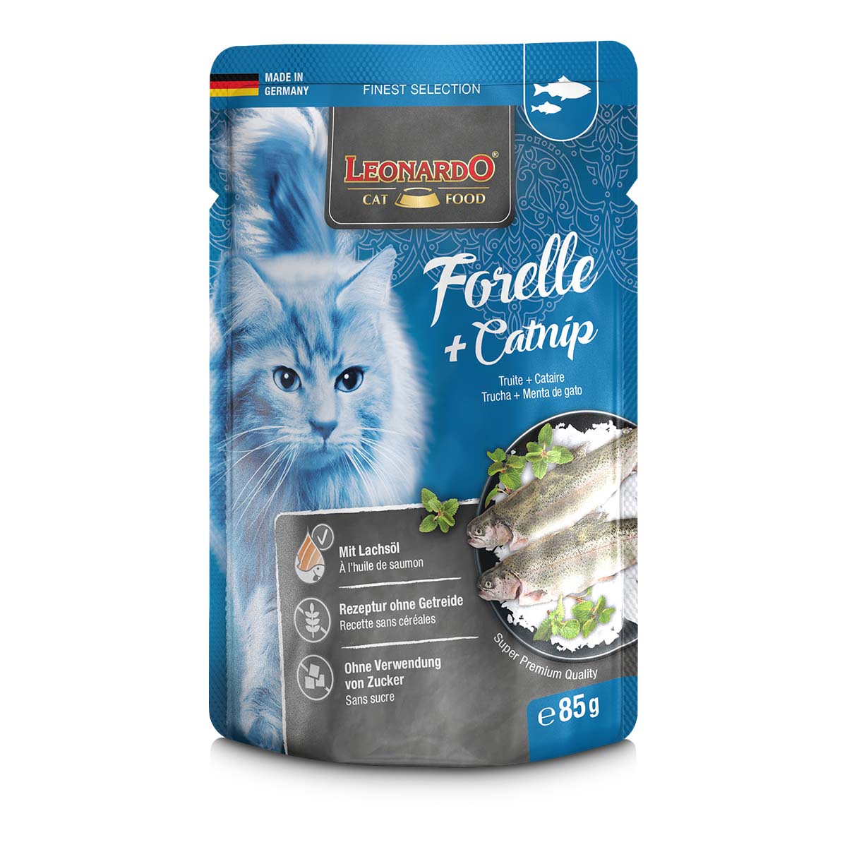 Leonardo Finest Selection Forelle und Catnip 16x85g von Leonardo