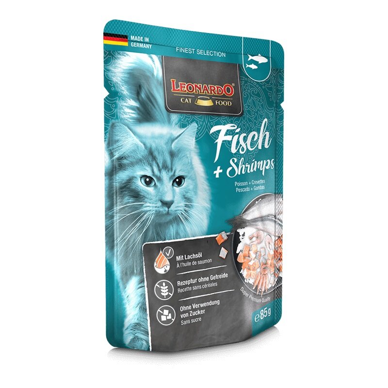 Leonardo Frischebeutel Fisch & Shrimps 85 g (15,65 € pro 1 kg) von Leonardo