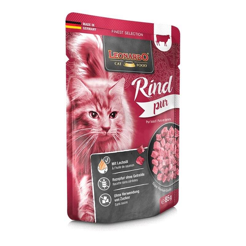 Leonardo Frischebeutel Rind pur 85 g (15,65 € pro 1 kg) von Leonardo