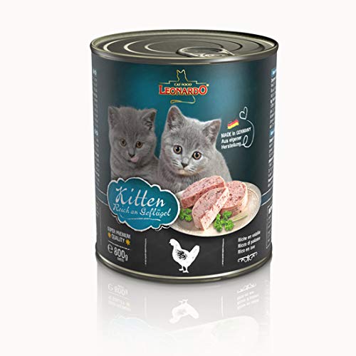 Leonardo Katzennassfutter Kitten Geflügel 6x800g von Leonardo