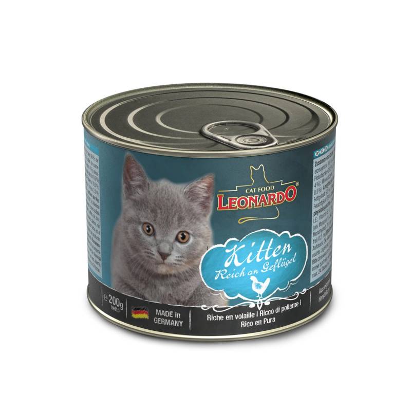 Leonardo Kitten reich an Geflügel 6x200g von Leonardo