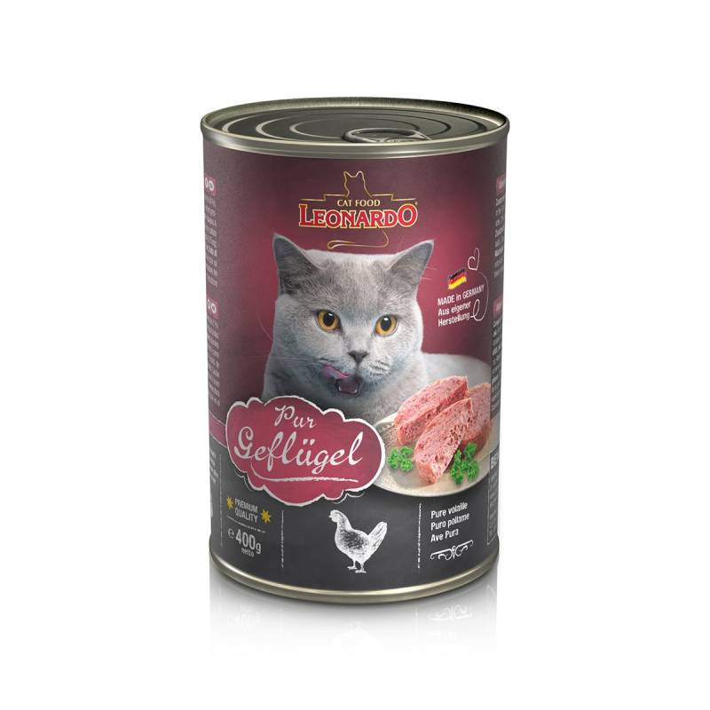 Leonardo Premium Geflügel Pur 24x400g von Leonardo