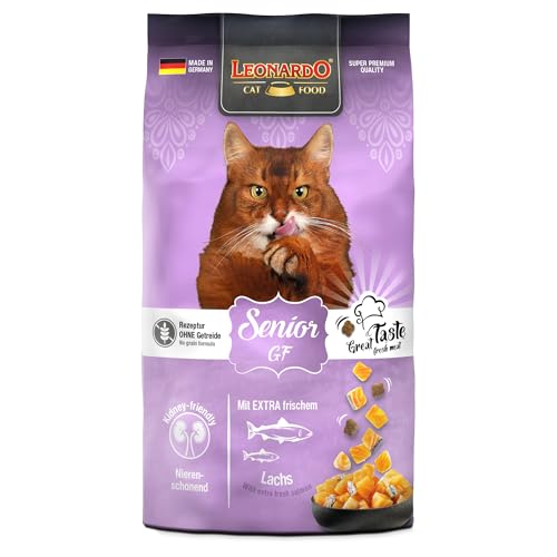 LEONARDO Senior GF für Katzen, 300g, mit frischem Lachs, leicht verdaulich, getreidefrei, Alleinfutter, Made in Germany von Leonardo