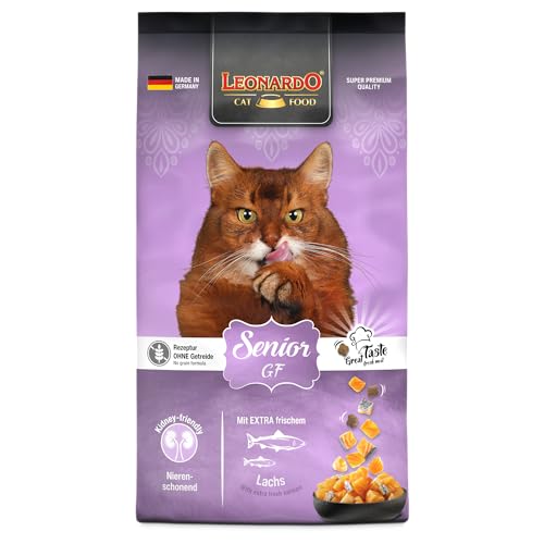 LEONARDO Senior GF für Katzen, 7,5kg, mit frischem Lachs, leicht verdaulich, getreidefrei, Alleinfutter, Made in Germany von Leonardo
