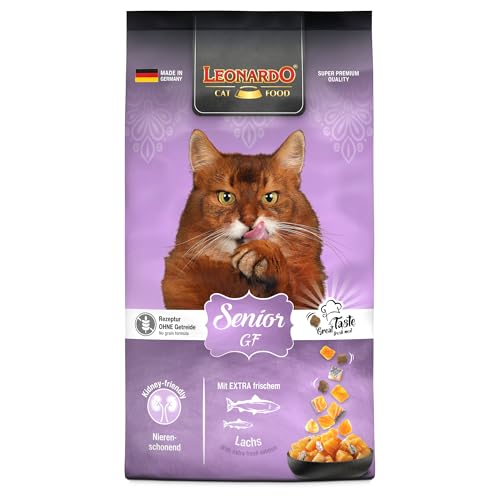 LEONARDO Senior GF für Katzen, 7,5kg, mit frischem Lachs, leicht verdaulich, getreidefrei, Alleinfutter, Made in Germany von Leonardo