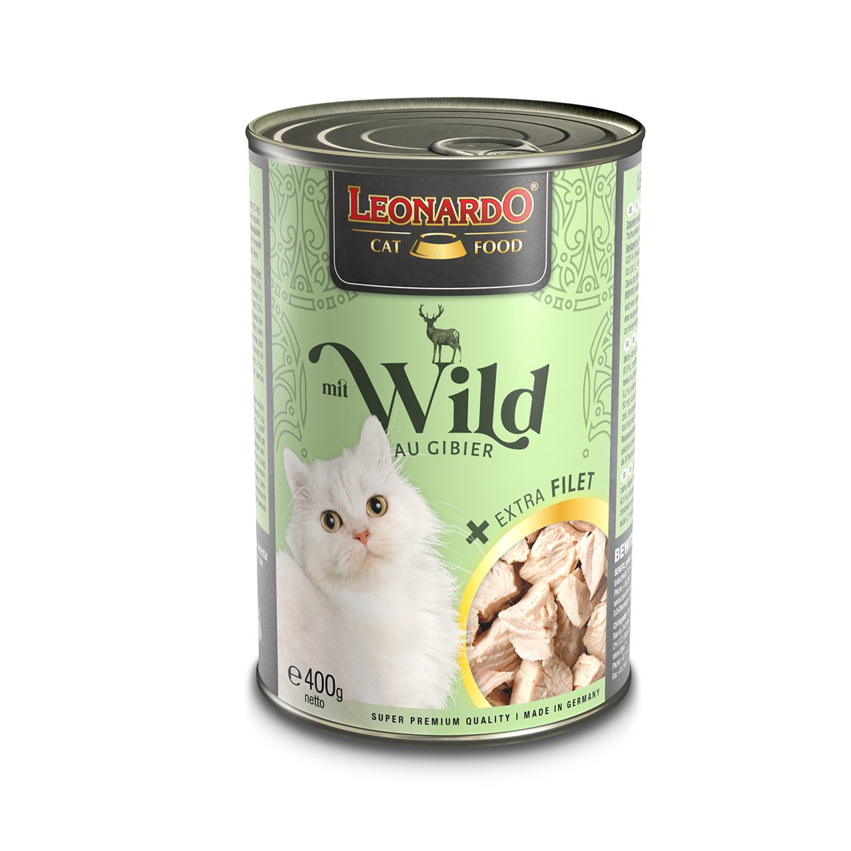 Leonardo mit Wild + extra Filet 24x400g von Leonardo