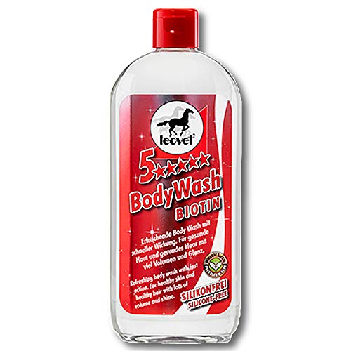 Leovet® 5-Sterne Body Wash Biotin 500 ml Pferdeshampoo Fellshampoo Mähnenshampoo von Leovet