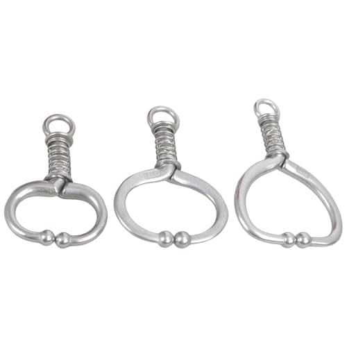 Nopiercing Benötigte Viehnasenringe Edelstahl Spring Rinder Kuhnasenleitungen Für Viehmanagement DREI Größe Nopiercing Benötigte Viehnasenringe Edelstahl Spring Rinder Kuhnasenleitungen Für Viehmanagement DREI Größe von Lerpwige