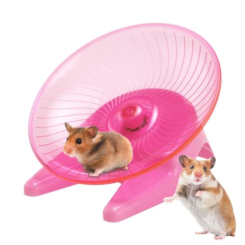 Leises Hamsterrad | Ultra-leises, transparentes Trainingsrad für Hamster | Hamster-Übungszubehör für Hamster, Goldbären, Honighasen und Rennmäuse mit fettem Schwanz Leryveo von leryveo