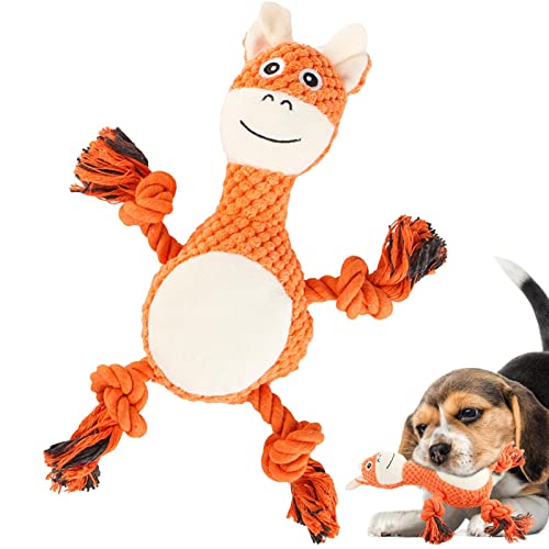Leryveo Kauspielzeug für Hunde - Beißspielzeug für Welpen - Kauspielzeug für Haustiere zum Reinigen der Zähne und zum Schutz der Mundgesundheit, Quietschspielzeug für Welpen und Hunde von Leryveo