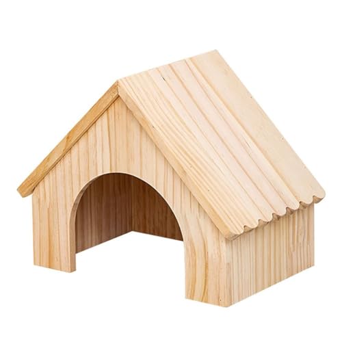 Hamsterhaus aus Massivholz, Spielzeug, Meerschweinchen, Holzhütte, Chinchilla-Lebensräume, Hamsterversteck Kammer, kleiner Bienenstock (20,5 x 13 x 18 cm) von LesafeV