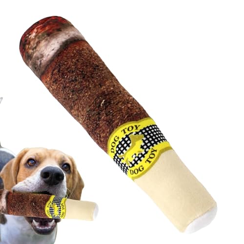 Lesunbak CigarsDog Toy Imitation Zigaretten Hundespielzeug Lustiges Stoffspielzeug Hund Kauspielzeug Quietschendes Hundespielzeug Plüsch Stoff Haustier Interaktives Kauspielzeug Für Kleine Hunde von Lesunbak