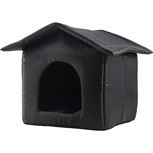 Lesunbak Isoliertes Katzenhaus für den Winter im Freien,Isoliertes Katzenhaus für den Außenbereich,Warme, wasserdichte Hundehütten für draußen - Geschlossenes Hundehaus, Rutschfester Boden, von Lesunbak