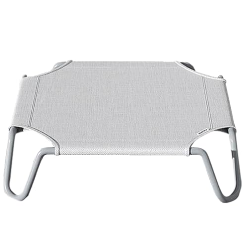 Lesunbak Outdoor-Hundebett, Hängemattenbett für Hunde - Haustier-Welpen-Hängematte zum Schlafen, erhöht,Erhöhtes Kühlbett mit Metallrahmen, bequemes Kühlbett für Hunde von Lesunbak