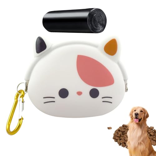 Lesunbak Silikon Leckerlibeutel für Hunde - Pet Poop Bag Dispenser - Portable Pet Training Container Pet Poop Bag Dispenser Treat Storage Bag Dogs for Pet Training von Lesunbak