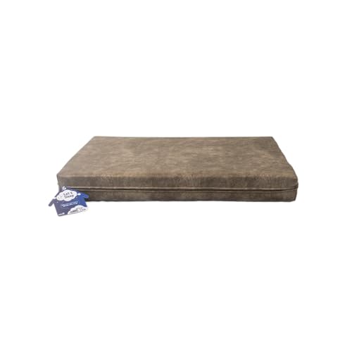 Let's Sleep Mellow Mattresses - Hundekissen - Hundekorb - Orthopädische Hundematratze - 100 x 75 x 10 cm - L - Taupe von Let's Sleep