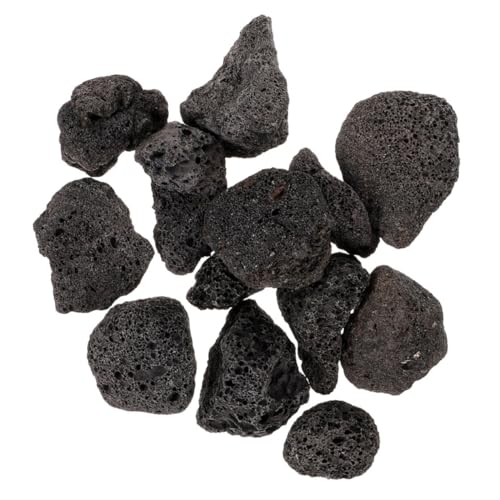 Levemolo 1 Packung Schwarzes Vulkangestein Aquarium Dekoration Aquarium Dekoration Topf Dekoration Teich Dekoration Vasenfüller Das Felsen Aquarium Liefert Natürlichen Vulkanstein von Levemolo