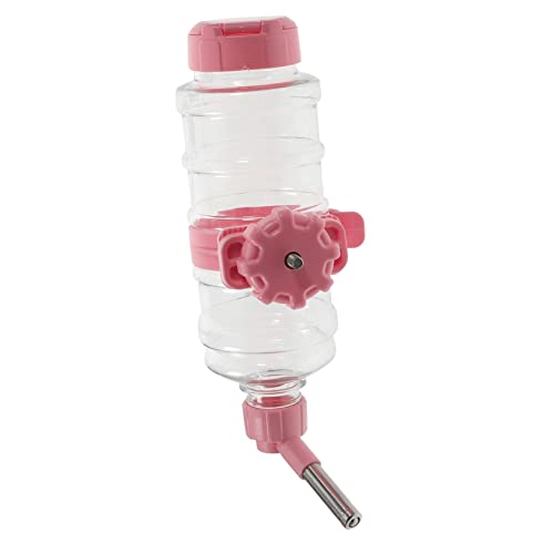 Levemolo 1 Satz Automatische Wasserzufuhr Wasserflasche Meerschweinchen Haustierwasser Kaninchen Trinkflasche Futterautomat Für Kaninchen Hasenwasser Trinkflasche Für Wasser Rosa Plastik von Levemolo