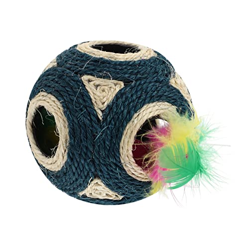 Levemolo 1 Stück 6-löcher Interaktive Katze Sisal Ball Biss Kaukugeln Pet Molar Playhing von Levemolo