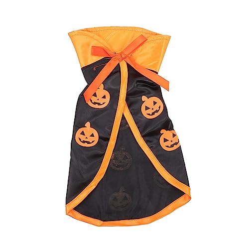 Levemolo Halloween Dekorationen Haustier Kürbis Mantel für Hunde Katzen Maske Haustier Kostüm Haustier Halloween Outfit von Levemolo