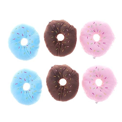 Levemolo 12er Set üsch Hundespielzeug Donut Form Quietschende Kauspielzeuge Für Welpen Interaktive Beißspielzeuge Rosa Blau Und Ideal Für Zahnreinigung Und Spielspaß von Levemolo