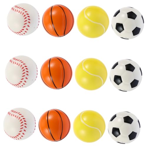 Levemolo 12st Spielzeugball Für Haustiere Ball Für Hunde Kauspielzeug Für Kleine Hunde Basketballspielzeug Für Hunde Haustier-fußball Bälle Für Kleine Hunde Hund Holen Hundeball Pu Colorful von Levemolo