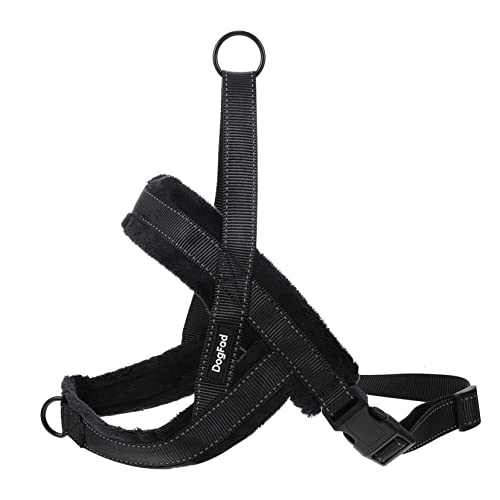 Levemolo Accessory Hundegurt Weich Gepolsterter Brustgurt für Haustiere Nylon-hundeweste Schwarz von Levemolo