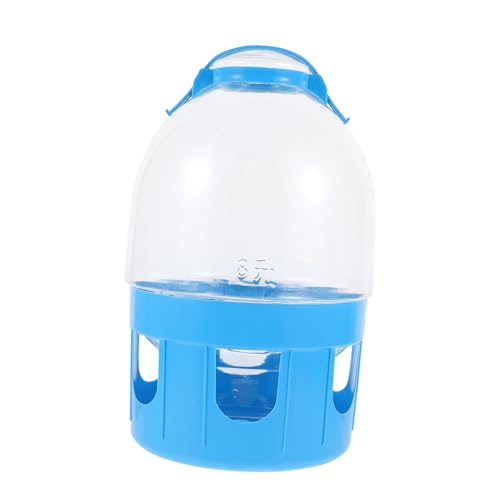 Levemolo 1Stk Taubenkessel Tierfutterbehälter Trinkbrunnen für Haustiere Haustier Taube Wachtel tränkebecken wasserbecken Taube Wasserkocher Vogel Selbsttrinker PVC Blue von Levemolo