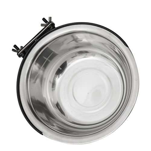 Levemolo 1Stk Wassernapf für Tierfutter Wassernapf für Hundebox Wassernapf für Hunde kein Verschütten edelstahlschüsseln pet Bowl Puzzlematte Haustier Futternapf für Papageien Coop-Tasse von Levemolo