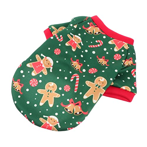 Levemolo 1Stk Weihnachtskleidung für Hunde Weihnachten Hund warme Kleidung Hundeweihnachtskleidung hundeschal Weihnachten Weihnachts hundepullover Weihnachtskleidung für Haustiere Green von Levemolo