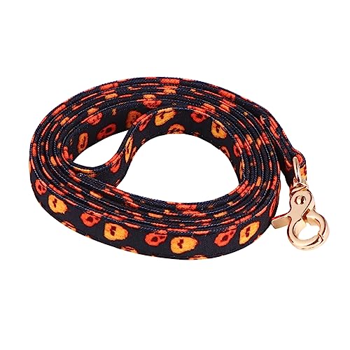 Levemolo 1stk Leine Für Haustiere Hundegeschirr Halloween-hundegeschenke Vorhandener Haustierwelpe Herbstliche Hundehalsbänder Mit Fliege Halloween-hundezubehör Stoff Black von Levemolo