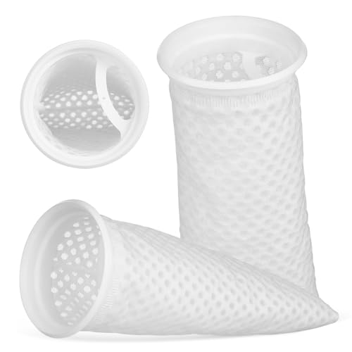 Levemolo Effiziente Filtration 2 Stück Wabenfiltersocken waschbar wiederverwendbar Filtermedienbeutel für Aquarien Netzfilterbeutel für Aquarien von Levemolo