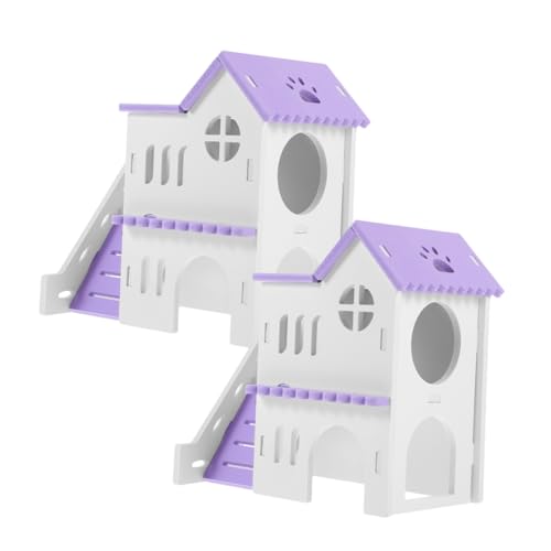 Levemolo Hamster Hideaway 2 Sets Minikäfig Haustier Spielhaus von Levemolo