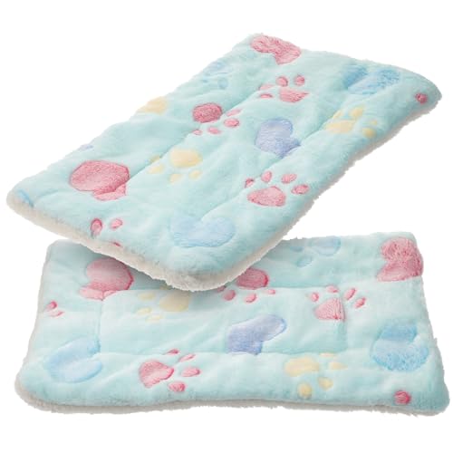 Levemolo 2er Set Hamster Schlafmatte Dicke Coral Fleece Decke Für Kleintiere Gemütliches Nest Pad Für Meerschweinchen Kaninchen Und Chinchillas Zufällige Farbauswahl von Levemolo