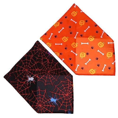 Levemolo Halloween-Haustier-Bandanas für Hunde und Katzen. Multifunktionale Hunde-Speicheltücher. Haustier-Halstuch. Lustige Muster. von Levemolo