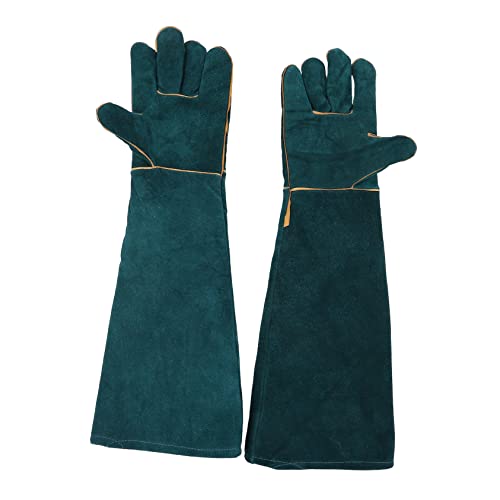 Levemolo 2St Anti-Biss-Handschuhe für Reptilien Handschuhe gegen Hundebisse Reptilienschutzhandschuhe Reptile Gloves Anti-bite Gloves beißfeste Handschuhe Reptilienschutzausrüstung Green von Levemolo