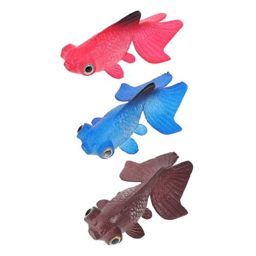 Levemolo 3 Stück Leuchtende Statue Silikon Figuren Aquarium Dekoration Dekorativer Deko Für Aquarien Und Terrarien von Levemolo