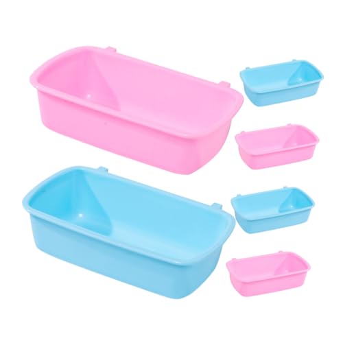 Levemolo 6st Futterbox Für Hamster Käfigrattenschalen Rattenfutter Kaninchenschalen Wasserschale Hängende Hamsternäpfe Wassernapf Für Hamster Hamsterwasser Hamsterfutter Wasserzufuhr Pp von Levemolo