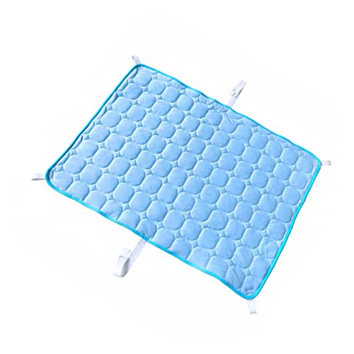 Levemolo Eispad zum Kühlen von Haustierhunden Hundebett für Zwinger Sommer schlafmatte Hund kühlmatte Coole Hundematte Kühlbox Pad Haustier kühle Matte Mode Sommer Haustiermatte Sky-Blue von Levemolo