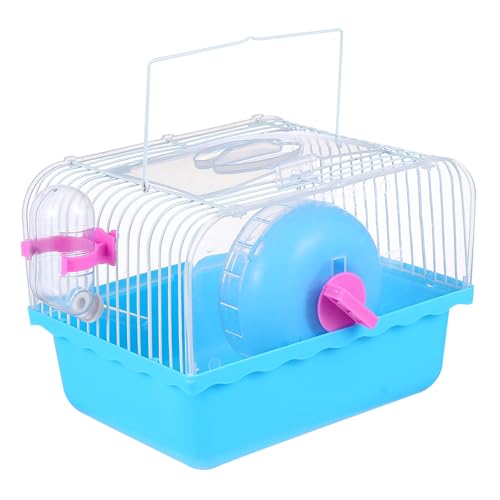 Levemolo Hamster Käfig Tragbarer Hamster Transportkäfig Transparentes Haustierhaus Für Kleintiere Ideal Als Hamsterbett Und Futterstation von Levemolo