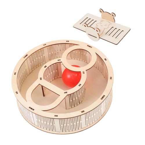 Levemolo Hamster Labyrinth tierisches Spielzeug Labyrinth-Spielzeug für Haustiere Lernspielzeug Hamster Spielzeug hamsterspielzeug Hamster verstecktes Mäuse-Labyrinth-Spielzeug hölzern von Levemolo