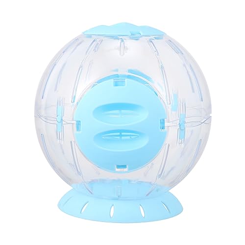 Levemolo Hamster Laufball Hamster-Gymnastikball Meerschweinchen Rad kleines Tier läuft Hamsterrad Spielzeug Hamster Spielzeug hamsterspielzeug Hamsterrad-Kugel Hamster-Laufball Plastik Blue von Levemolo