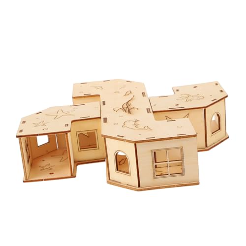 Levemolo Hamster-Tunnel-Spielzeug Hamster-Tunnel-Labyrinth-Spielzeug Mäuse-Labyrinth-Spielzeug Puzzle Hamster Spielzeug hamsterspielzeug Hamster verstecktes Haustier-Trainingsspielzeug von Levemolo