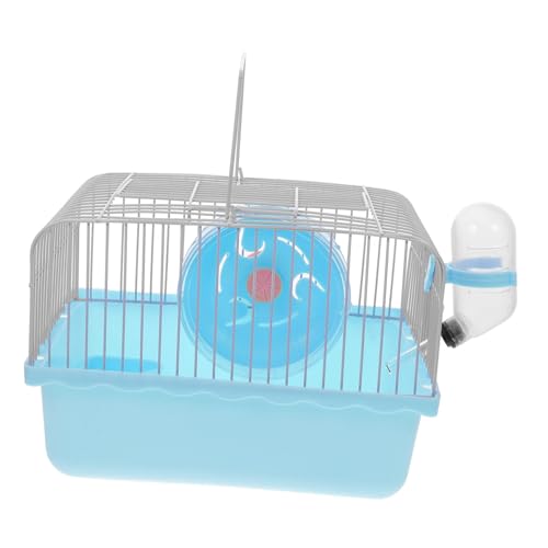 Levemolo Hamsterkäfig Hamster Tragetasche Auslaufkäfig Für Kleine Haustiere Tragbare Transportbox Für Hamster Hamsterträger Hamster Tragekäfig Rattenträger Mäusekäfig Für Hausmäuse Abs Blue von Levemolo