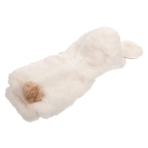 Levemolo Hase Große Ohren Baumwolle Winterjacke Für Welpen Winddichte Hundekleidung Fleece-Hoodie Hasenkleidung Hund Wintermantel Süße Hundekleidung Hundepullover Aus Fleece Polyester von Levemolo