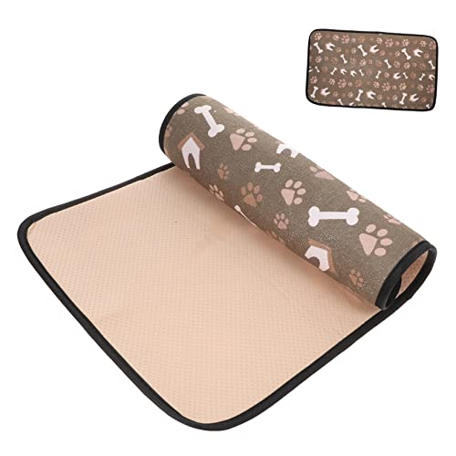 Levemolo Napfunterlage Katzen Haustier Tischset Futternapfmatte Hundenapf Bodenmatte Napfmatte Für Katzen Anti-leck-futtermatte Für Haustiere Hundenapf Matte Welpenfuttermatte Coffee Superfeine Faser von Levemolo